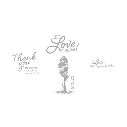 Let Love Grow Sapling Wedding Favor